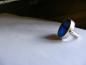 Preview: Unikat-Silber-Ring "Meerblau"