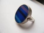 Unikat-Silber-Ring "Meerblau"